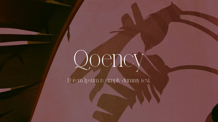 Qoency Font Family