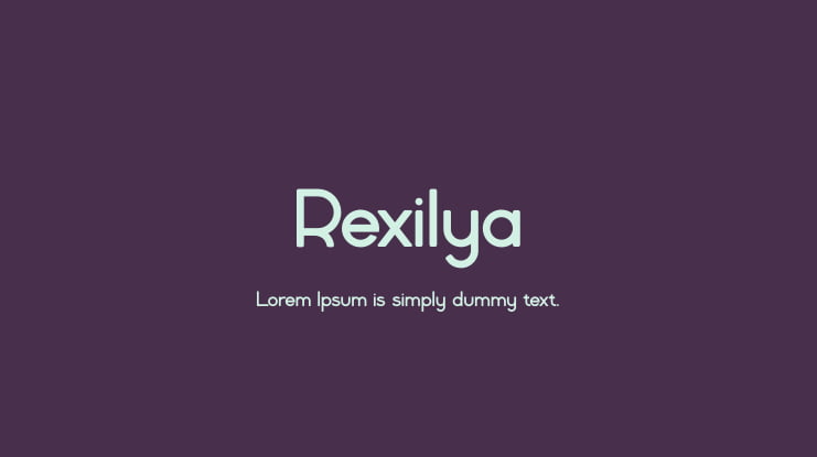 Rexilya Font