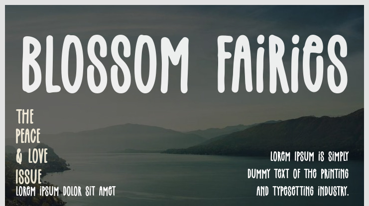 Blossom Fairies Font
