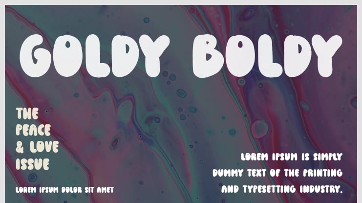 Goldy Boldy Font