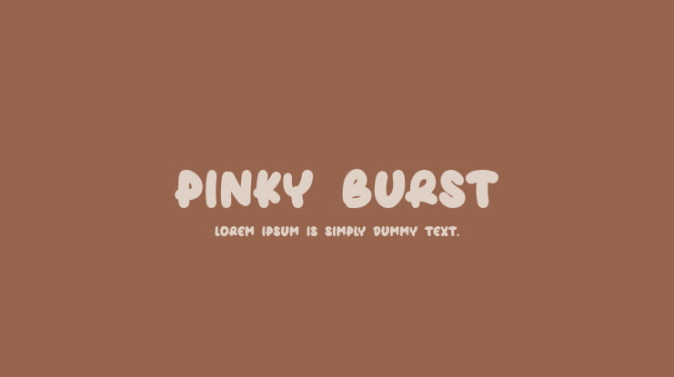 Pinky Burst Font