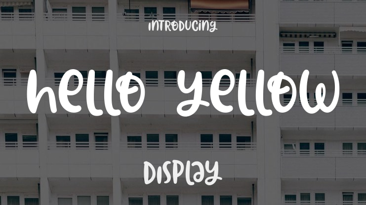 Hello Yellow Font