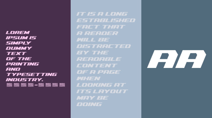 Racing Engine Font Family