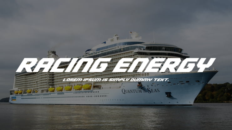 Racing Energy Font