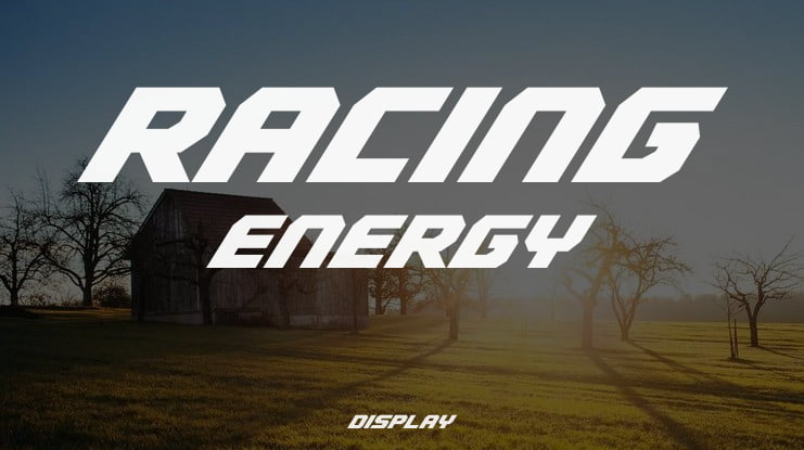 Racing Energy Font