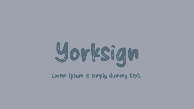 Yorksign Font