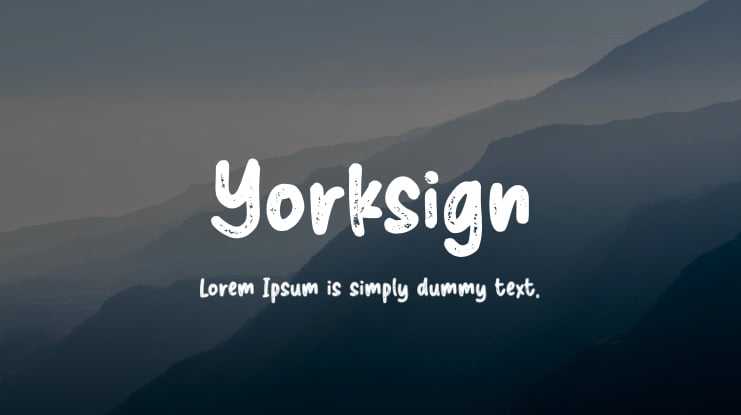 Yorksign Font