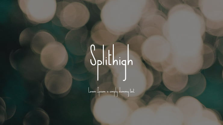 Splithigh Font