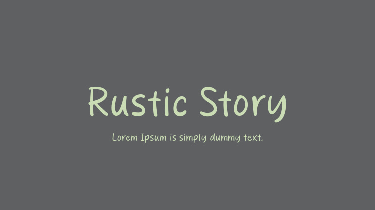 Rustic Story Font