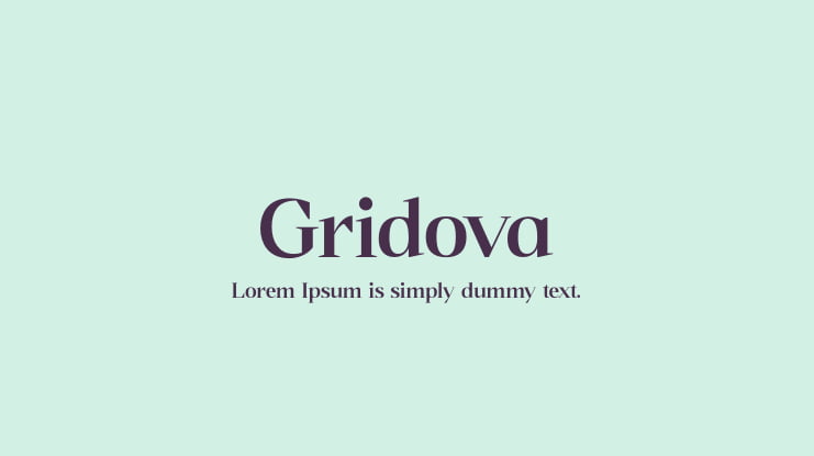 Gridova Font