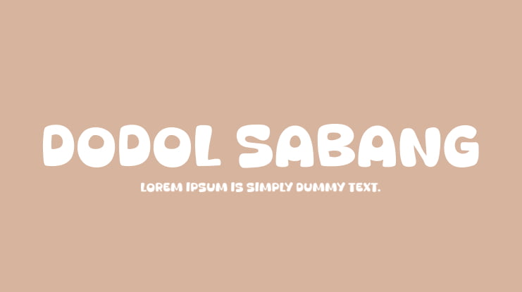 Dodol Sabang Font
