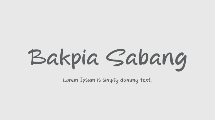 Bakpia Sabang Font