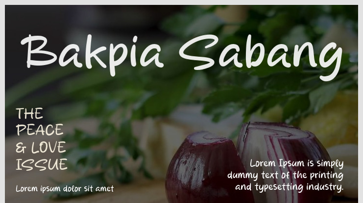 Bakpia Sabang Font