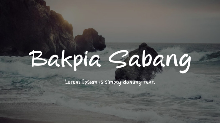 Bakpia Sabang Font