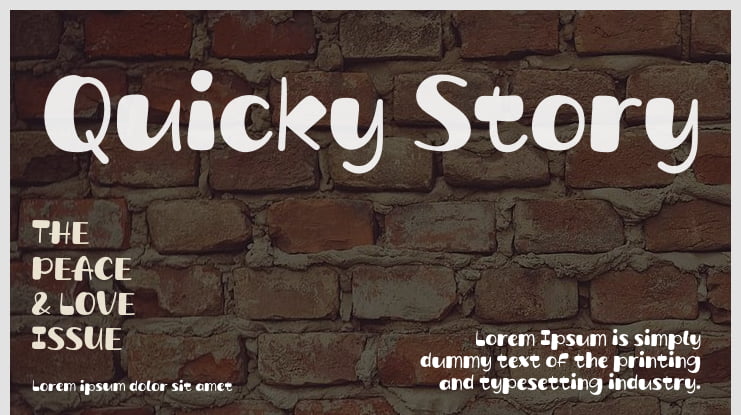 Quicky Story Font