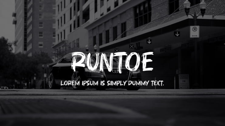 Runtoe Font