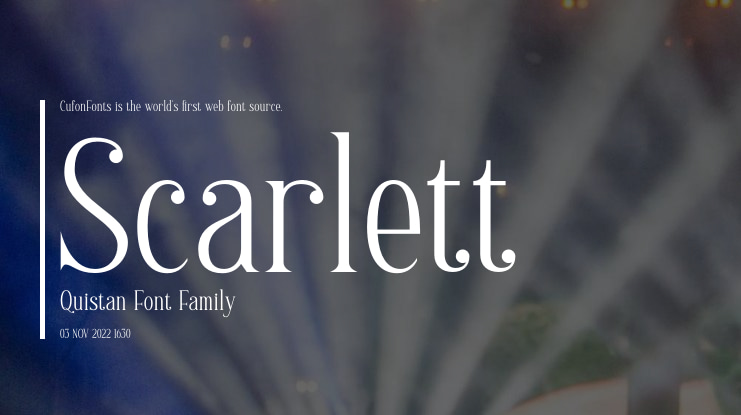 Scarlett Quistan Font