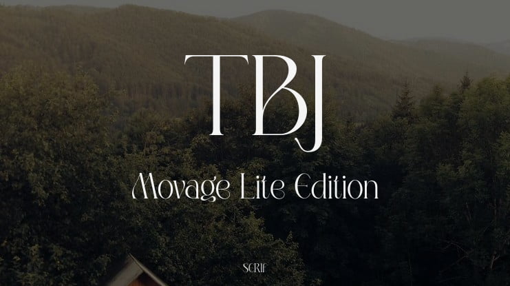 TBJ Movage Lite Edition Font