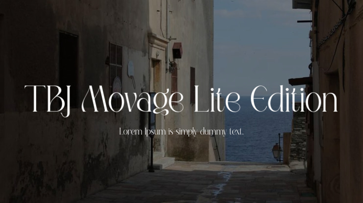 TBJ Movage Lite Edition Font