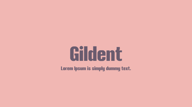 Gildent Font