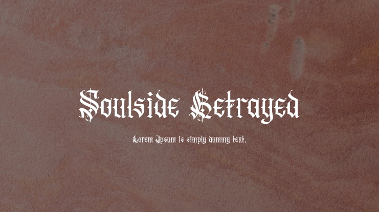 Soulside Betrayed Font