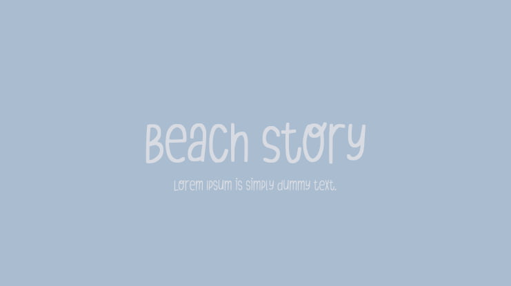 Beach Story Font