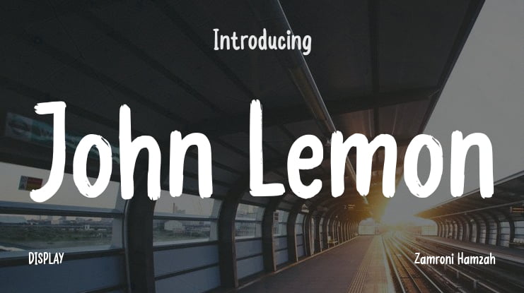 John Lemon Font