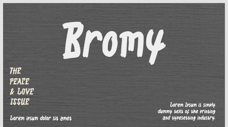Bromy Font