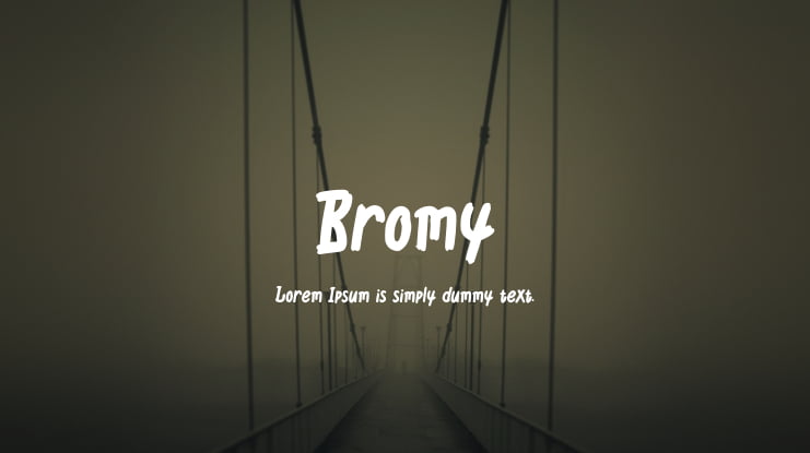 Bromy Font