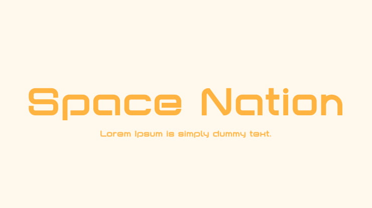Space Nation Font
