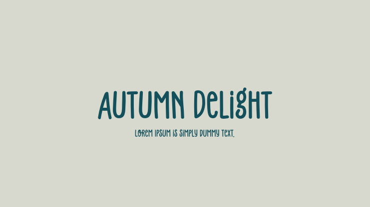 Autumn Delight Font