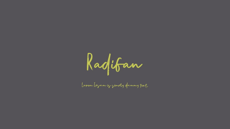 Radifan Font