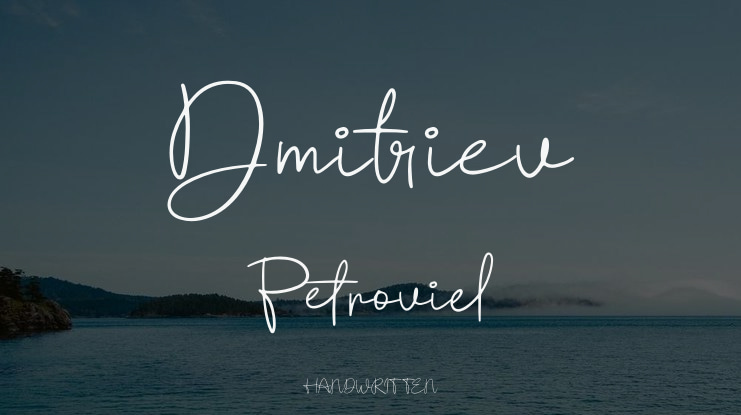 Dmitriev Petroviel Font