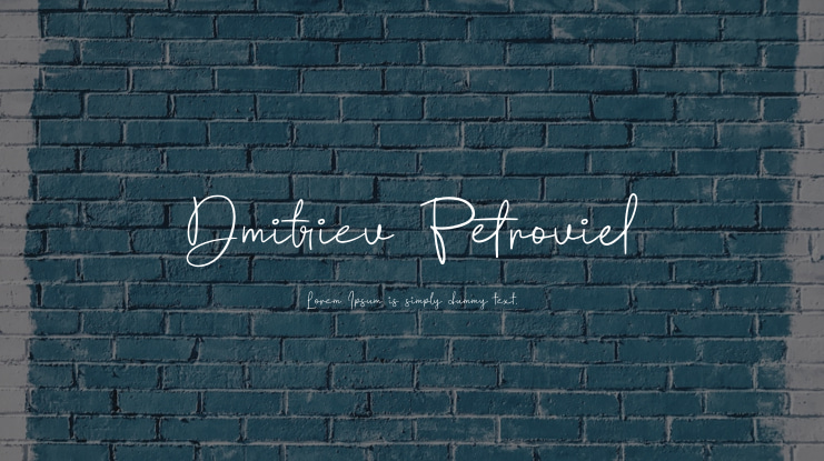 Dmitriev Petroviel Font