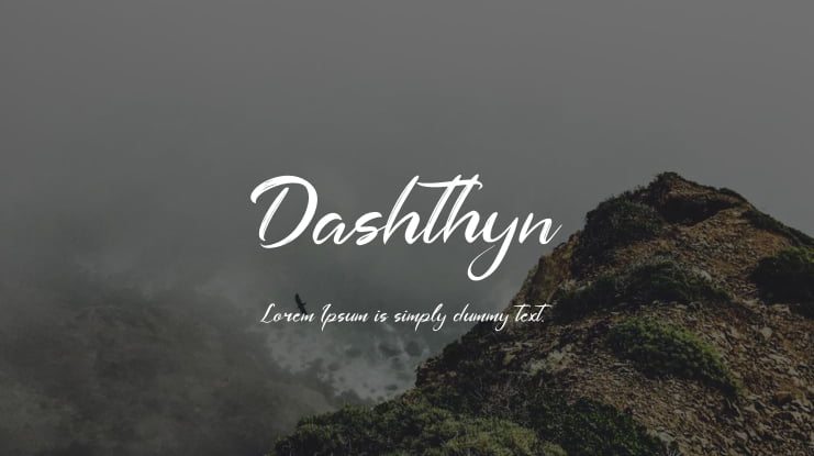 Dashthyn Font