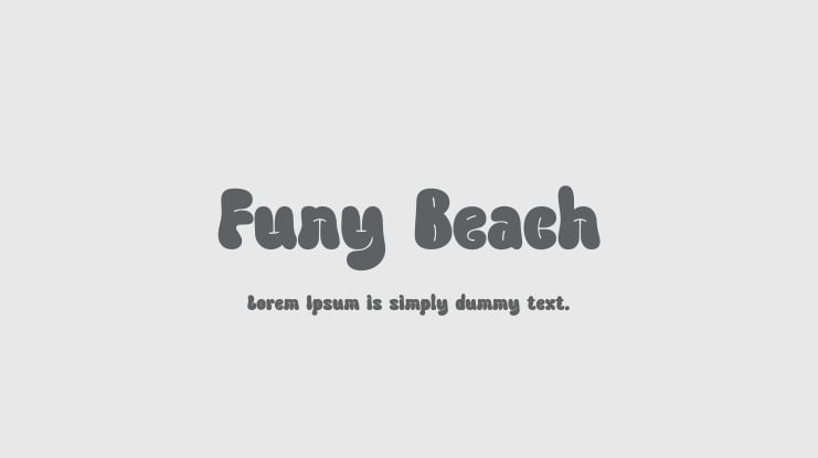Funy Beach Font
