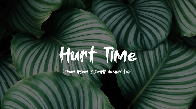 Hurt Time Font