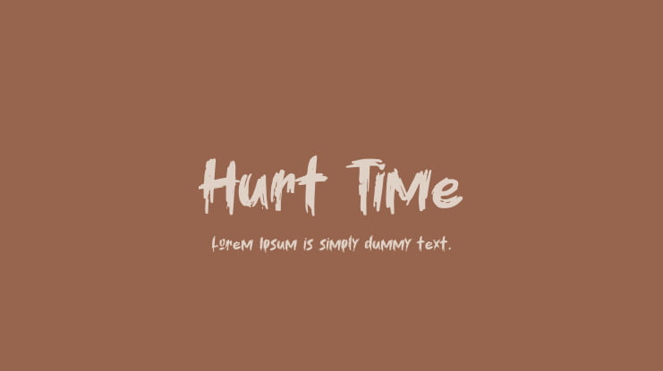 Hurt Time Font
