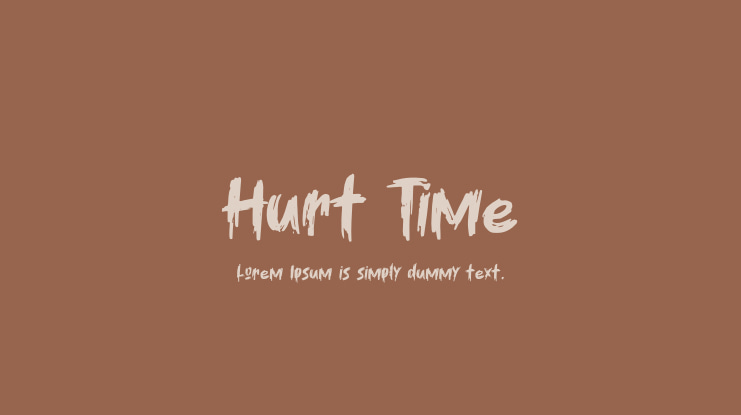 Hurt Time Font