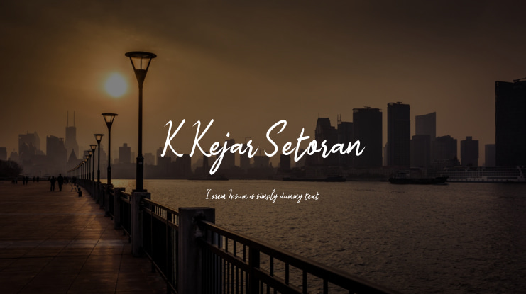 K Kejar Setoran Font