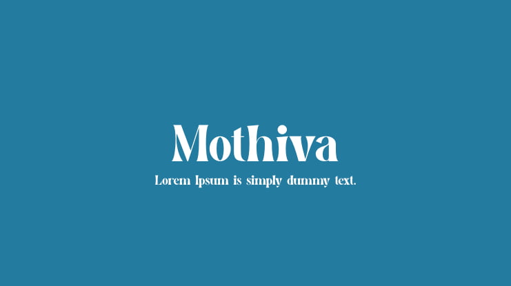 Mothiva Font