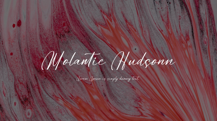 Molantic Hudsonn Font