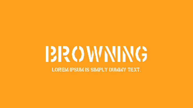 Browning Font