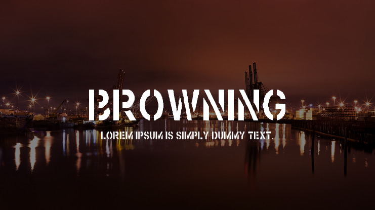 Browning Font
