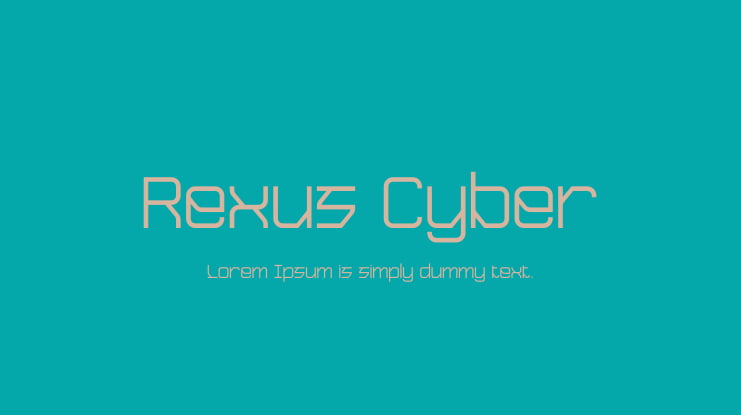 Rexus Cyber Font