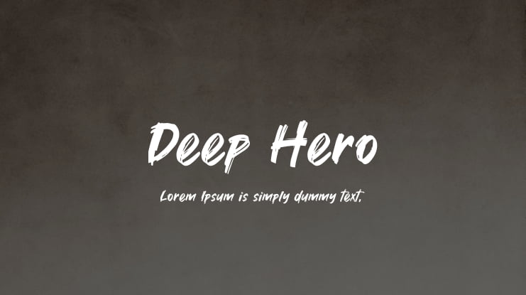 Deep Hero Font