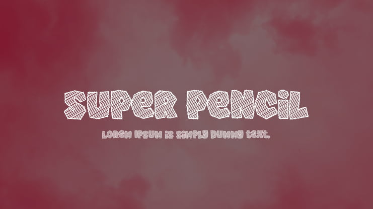 Super Pencil Font