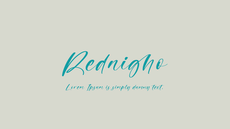 Rednigho Font