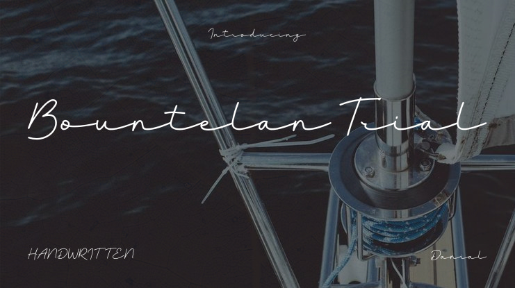 Bountelan Trial Font