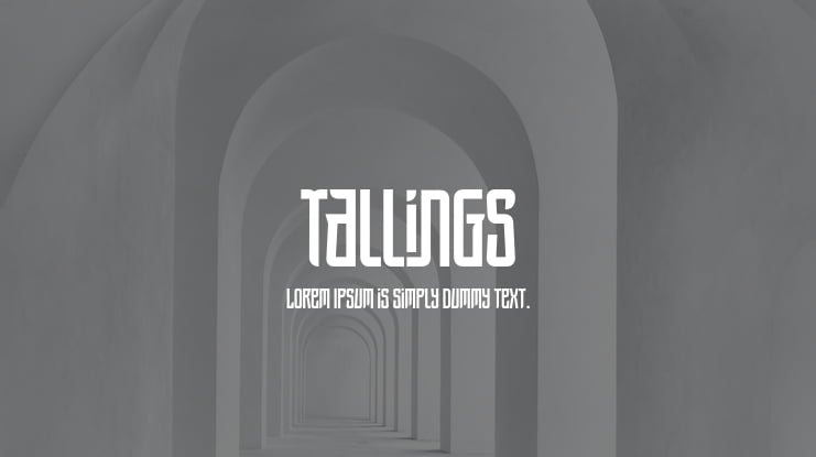 Tallings Font